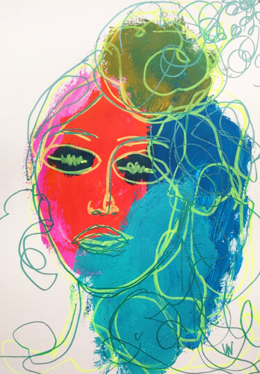 Woman face abstract Original Artwork